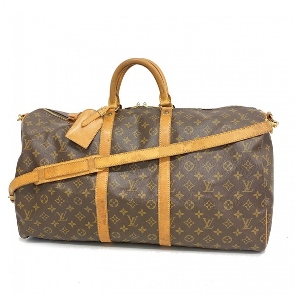Louis Vuitton Boston Monogram Bag Brown Keepall Bandouliere - Picture 1 of 9
